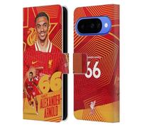 Head Case Designs sous Licence Officielle Liverpool Football Club Trent Alexander-Arnold 2024/25 Première Équipe Étui Portefeuille en Cuir Compatible avec Google Pixel 10