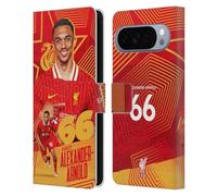 Head Case Designs sous Licence Officielle Liverpool Football Club Trent Alexander-Arnold 2024/25 Première Équipe Étui Portefeuille en Cuir Compatible avec Google Pixel 10 Pro XL