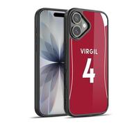 Head Case Designs Sous Licence Officielle Liverpool Football Club Virgil van Dijk 2025/26 Joueurs Maillot Domicile 1er Groupe Coque en gel renforcée [Qualité Militaire] Compatible avec Apple iPhone 17