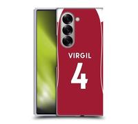 Head Case Designs sous Licence Officielle Liverpool Football Club Virgil Van Dijk 2025/26 Joueurs Maillot Domicile 1er Groupe Coque Dure pour l'arrière Compatible avec Samsung Galaxy Z Fold6