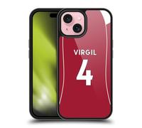Head Case Designs Sous Licence Officielle Liverpool Football Club Virgil van Dijk 2025/26 Joueurs Maillot Domicile 1er Groupe Coque en gel renforcée [Qualité Militaire] Compatible avec Apple iPhone 15