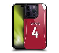 Head Case Designs sous Licence Officielle Liverpool Football Club Virgil Van Dijk 2025/26 Players Home Kit 1st Group Coque en Gel renforcée [Qualité Militaire] Compatible avec Apple iPhone 14 Pro