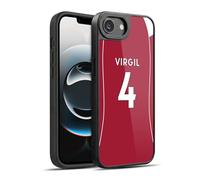 Head Case Designs sous Licence Officielle Liverpool Football Club Virgil Van Dijk 2025/26 Players Home Kit 1st Group Coque en Gel renforcée Compatible avec Apple iPhone 16e / iPhone 17e