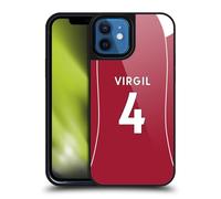 Head Case Designs sous Licence Officielle Liverpool Football Club Virgil Van Dijk 2025/26 Players Home Kit Coque en Gel renforcée [Qualité Militaire] Compatible avec Apple iPhone 12 / iPhone 12 Pro