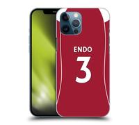 Head Case Designs sous Licence Officielle Liverpool Football Club Wataru Endo 2025/26 Joueurs Maillot Domicile 2e Groupe Coque Dure pour l'arrière Compatible avec Apple iPhone 12 Pro Max