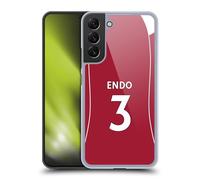 Head Case Designs sous Licence Officielle Liverpool Football Club Wataru Endo 2025/26 Joueurs Maillot Domicile 2e Groupe Coque Dure pour l'arrière Compatible avec Samsung Galaxy S22+ 5G