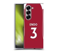Head Case Designs sous Licence Officielle Liverpool Football Club Wataru Endo 2025/26 Joueurs Maillot Domicile 2e Groupe Coque Dure pour l'arrière Compatible avec Samsung Galaxy Z Fold6