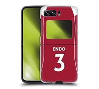 Head Case Designs sous Licence Officielle Liverpool Football Club Wataru Endo 2025/26 Joueurs Maillot Domicile 2e Groupe Coque Dure pour l'arrière Compatible avec Motorola Razr 2022