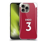 Head Case Designs sous Licence Officielle Liverpool Football Club Wataru Endo 2025/26 Joueurs Maillot Domicile 2e Groupe Coque Dure pour l'arrière Compatible avec Apple iPhone 16 Pro Max