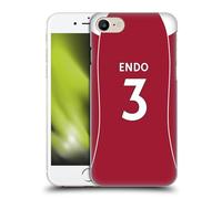Head Case Designs sous Licence Officielle Liverpool Football Club Wataru Endo 2025/26 Joueurs Maillot Domicile 2e Groupe Coque Dure pour l'arrière Compatible avec Apple iPhone 7/8 / SE 2020 & 2022