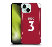 Head Case Designs sous Licence Officielle Liverpool Football Club Wataru Endo 2025/26 Joueurs Maillot Domicile 2e Groupe Coque Dure pour l'arrière Compatible avec Apple iPhone 13 Mini