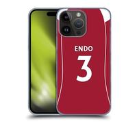 Head Case Designs sous Licence Officielle Liverpool Football Club Wataru Endo 2025/26 Joueurs Maillot Domicile 2e Groupe Coque Dure pour l'arrière Compatible avec Apple iPhone 15 Pro Max