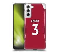 Head Case Designs sous Licence Officielle Liverpool Football Club Wataru Endo 2025/26 Joueurs Maillot Domicile 2e Groupe Coque Dure pour l'arrière Compatible avec Samsung Galaxy S21 5G