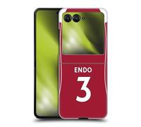 Head Case Designs sous Licence Officielle Liverpool Football Club Wataru Endo 2025/26 Joueurs Maillot Domicile 2e Groupe Coque Dure pour l'arrière Compatible avec Razr 40 Ultra/Razr+ 2023
