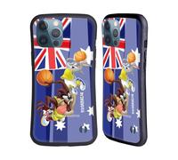 Head Case Designs sous Licence Officielle Looney Tunes Australie Taz & Bugs Bunny Graphismes du Drapeau 1 Coque Hybride Compatible avec Apple iPhone 13 Pro Max