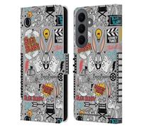 Head Case Designs sous Licence Officielle Looney Tunes Bugs Bunny Graphiques Et Personnages Étui Portefeuille en Cuir Compatible avec Samsung Galaxy S26 Plus
