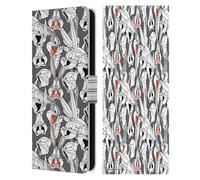 Head Case Designs sous Licence Officielle Looney Tunes Bugs Bunny Modèles Étui Portefeuille en Cuir Compatible avec Samsung Galaxy S25 FE
