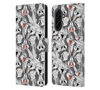Head Case Designs sous Licence Officielle Looney Tunes Bugs Bunny Modèles Étui Portefeuille en Cuir Compatible avec Samsung Galaxy A17 4G / 5G
