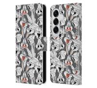 Head Case Designs sous Licence Officielle Looney Tunes Bugs Bunny Modèles Étui Portefeuille en Cuir Compatible avec Samsung Galaxy S26