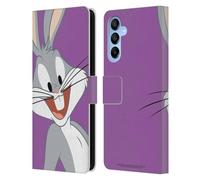 Head Case Designs sous Licence Officielle Looney Tunes Bugs Bunny Personnages Étui Portefeuille en Cuir Compatible avec Samsung Galaxy A16 5G