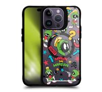 Head Case Designs sous Licence Officielle Looney Tunes Marvin The Martian Character Art Coque Pare-Chocs Noire Antichoc [Niveau Militaire] Compatible avec iPhone 14 Pro Max et avec MagSafe
