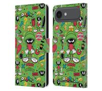 Head Case Designs sous Licence Officielle Looney Tunes Marvin The Martian Graphiques Et Personnages Étui Portefeuille en Cuir Compatible avec Apple iPhone 17 Air