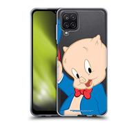 Head Case Designs sous Licence Officielle Looney Tunes Porky Pig Personnages Coque en Gel [Protection de Qualité Militaire] Compatible avec Samsung Galaxy A12 (2020)