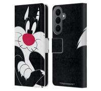 Head Case Designs sous Licence Officielle Looney Tunes Sylvester The Cat Personnages Étui Portefeuille en Cuir Compatible avec Samsung Galaxy S26 Plus
