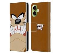 Head Case Designs Sous licence officielle Looney Tunes Tasmanian Devil Étui portefeuille en cuir compatible avec Apple iPhone 17