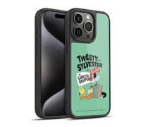 Head Case Designs sous Licence Officielle Looney Tunes Tweety and Sylvester The Cat Saison Coque en Gel renforcée [Protection de Qualité Militaire] Compatible avec Apple iPhone 15 Pro