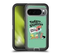 Head Case Designs sous Licence Officielle Looney Tunes Tweety and Sylvester The Cat Saison Étui Antichoc Ultra-Blindé Compatible avec Google Pixel 10