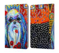 Head Case Designs sous Licence Officielle Mad Dog Art Gallery Charlie Chiens Étui Portefeuille en Cuir Compatible avec Apple iPad 9.7 2017 / iPad 9.7 2018