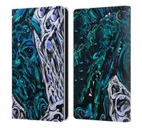 Head Case Designs sous Licence Officielle Mad Dog Art Gallery Cheval Bleu Animaux Étui Portefeuille en Cuir Compatible avec Amazon Fire 7 2022