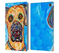 Head Case Designs sous Licence Officielle Mad Dog Art Gallery Danois Chiens 2 Étui Portefeuille en Cuir Compatible avec Amazon Fire Max 11 2023