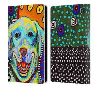 Head Case Designs sous Licence Officielle Mad Dog Art Gallery Heureux Chiens 2 Étui Portefeuille en Cuir Compatible avec Amazon Fire 7 2022