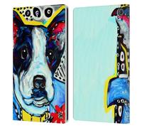 Head Case Designs sous Licence Officielle Mad Dog Art Gallery Jack Terrier Chiens 2 Étui Portefeuille en Cuir Compatible avec Amazon Fire Max 11 2023