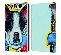 Head Case Designs sous Licence Officielle Mad Dog Art Gallery Jack Terrier Chiens 2 Étui Portefeuille en Cuir Compatible avec Amazon Fire 7 2022