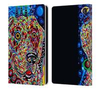 Head Case Designs sous Licence Officielle Mad Dog Art Gallery Lune Chiens 2 Étui Portefeuille en Cuir Compatible avec Amazon Fire 7 2022