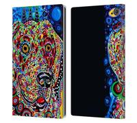 Head Case Designs sous Licence Officielle Mad Dog Art Gallery Lune Chiens 2 Étui Portefeuille en Cuir Compatible avec Amazon Fire Max 11 2023