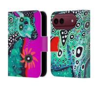 Head Case Designs sous Licence Officielle Mad Dog Art Gallery Vache Cosmique Animaux Étui Portefeuille en Cuir Compatible avec Apple iPhone Duo