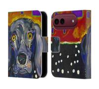 Head Case Designs sous Licence Officielle Mad Dog Art Gallery Winston Chiens Étui Portefeuille en Cuir Compatible avec Apple iPhone Duo
