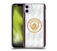 Head Case Designs sous Licence Officielle Manchester City Man City FC Away Kit De Badges 2023/24 Coque Dure pour l'arrière Compatible avec Apple iPhone 11