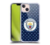 Head Case Designs sous Licence Officielle Manchester City Man City FC Bleu Foncé Modèles Coque en Gel [Protection de Qualité Militaire] Compatible avec Apple iPhone 13 Et Compatible avec MagSafe