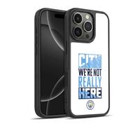 Head Case Designs Sous Licence Officielle Manchester City Man City FC City We're Not Really Here Graphiques Coque en gel renforcée [Protection de Qualité Militaire] Compatible avec Apple iPhone 16 Pro