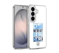 Head Case Designs sous Licence Officielle Manchester City Man City FC City We're Not Really Here Graphiques Coque en Gel [Protection de Qualité Militaire] Compatible avec Samsung Galaxy S26