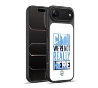 Head Case Designs Sous Licence Officielle Manchester City Man City FC City We're Not Really Here Graphiques Coque en gel renforcée [Protection de Qualité Militaire] Compatible avec Apple iPhone 17 Air