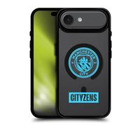 Head Case Designs sous Licence Officielle Manchester City Man City FC Cityzens Logo Icon Black Shockproof Bumper Case [Military Grade] Compatible with Apple iPhone 17 Air and Compatible with MagSafe