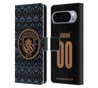 Head Case Designs sous Licence Officielle Manchester City Man City FC Coutume Personnalisé Away 2020/21 Badge Kit Étui Portefeuille en Cuir Compatible avec Google Pixel 10 Pro XL