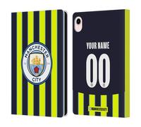Head Case Designs sous Licence Officielle Manchester City Man City FC Coutume Personnalisé Away Kit De Badges 2024/25 Étui Portefeuille en Cuir Compatible avec Apple iPad Mini (2021/2024)