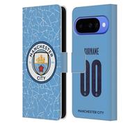 Head Case Designs sous Licence Officielle Manchester City Man City FC Coutume Personnalisé Home 2020/21 Badge Kit Étui Portefeuille en Cuir Compatible avec Google Pixel 10